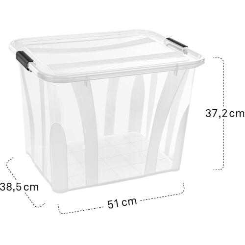 SIENA HOME Aufbewahrungsbox Anzio 55 l 4er-Set