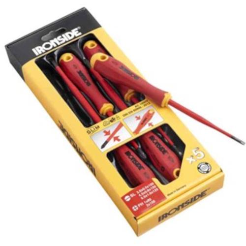 IRONSIDE Schraubendreher-Set VDE 5-teilig Ergonomic Slim