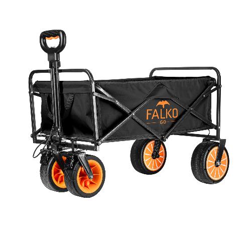 Genius Bollerwagen elektrisch Falko Go mit Antrieb - Akkubetrieb, Tragkraft 60 kg
