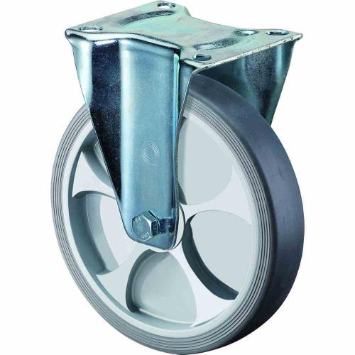 BS Rollen Bockrolle Rad-Ø 100 mm Tragfähigkeit 110 kg thermoplastisch Kunststoff Platte L104xB80 mm