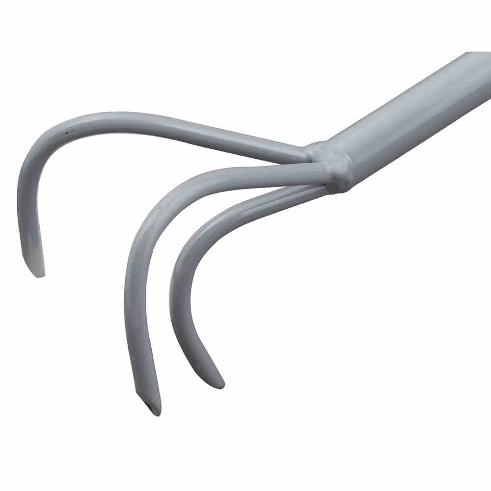 SIENA GARDEN Kleingrubber 3 Zinken Wechselstiel anthrazit, Griff grün