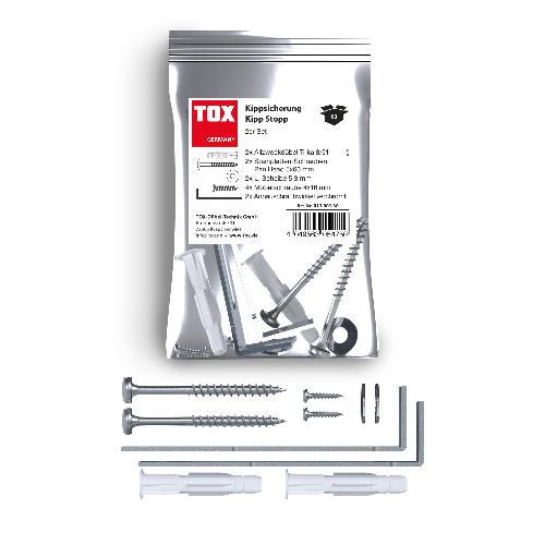 TOX Kipp Stopp Kippsicherung für Möbel (2 Stk.)