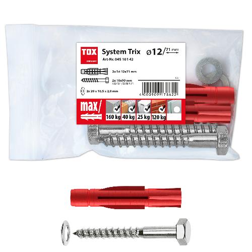 TOX Montagesatz System Trix 12x71 mm