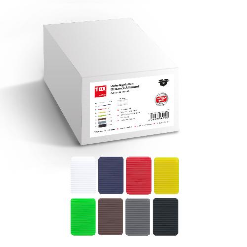 TOX Unterlegplatten 60x40 mm Distance Allround Sortiment  1,5,2,3,4,5,10,15,20 mm (40 Stk.)