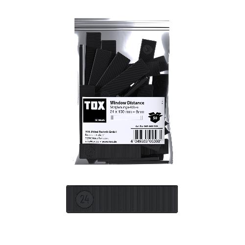 TOX Verglasungsklötze 24x100 mm Window Distance 6 mm (50 Stk.)