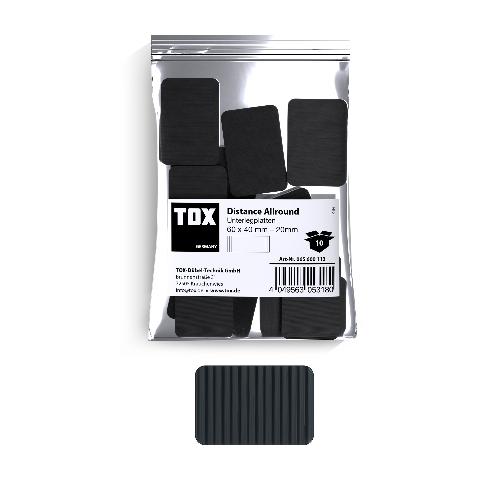 TOX Unterlegplatten 60x40 mm Distance Allround 20 mm (10 Stk.)