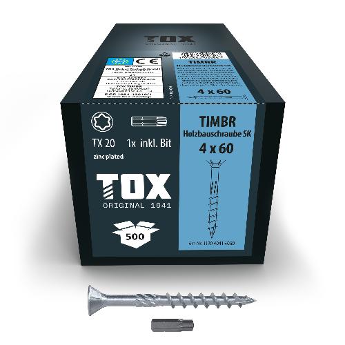 TOX TIMBR 4,0 x 60 SK (500 Stk.)
