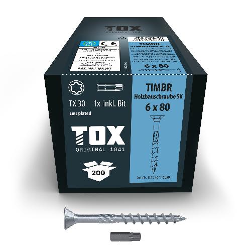 TOX TIMBR 6,0 x 80 SK (200 Stk.)