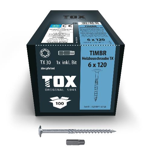 TOX TIMBR 6,0 x 120 TK (100 Stk.)