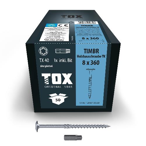 TOX TIMBR 8,0 x 360 TK (50 Stk.)