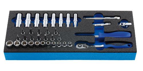 HEYTEC M 50829-14 Steckschlüsselsatz, 36-tlg.