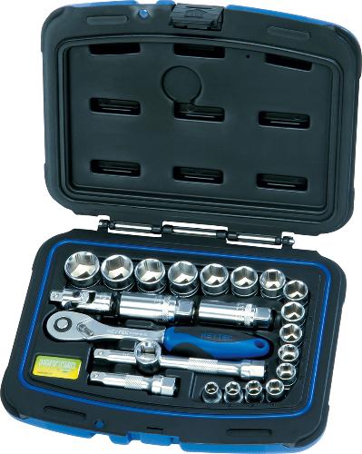 HEYTEC 50840-3015 Steckschlüsselgarnitur, 23-tlg.