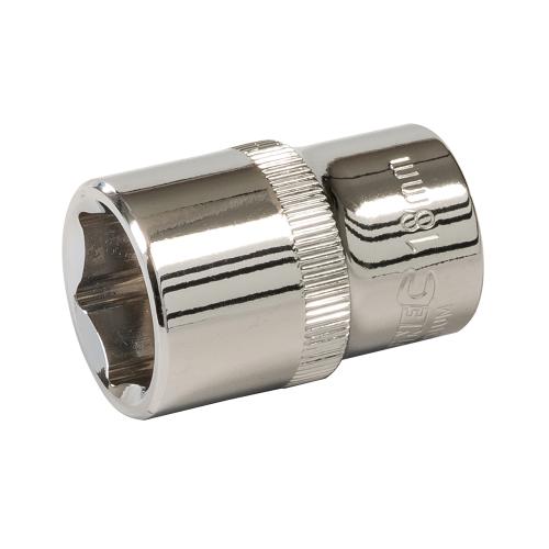 Silverline Sechskant-Steckschlüsseleinsatz, metrisch, 1/2-Zoll-Antrieb 18 mm