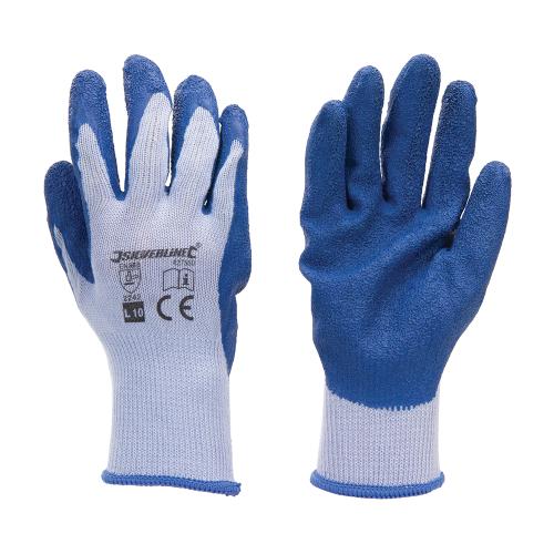 Silverline Latex-Bauarbeiterhandschuhe L9