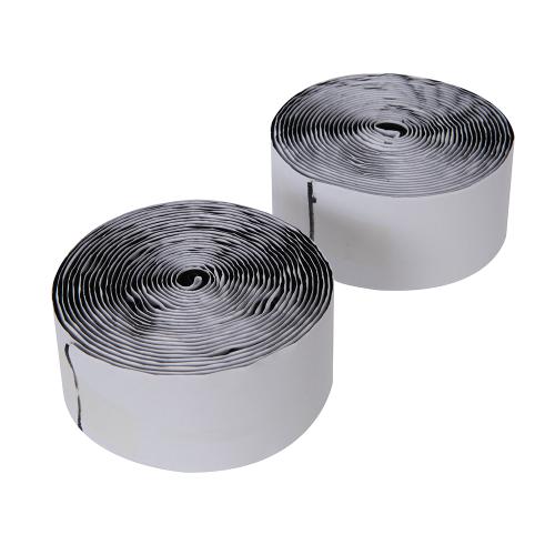 Fixman Klettbandrollen, schwarz, selbstklebend, 2-tlg. Satz 50 mm x 5 m