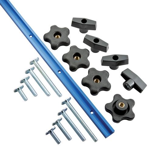Rockler Universalschiene mit T-Nut, 17-tlg. Satz 1.219 mm (4')