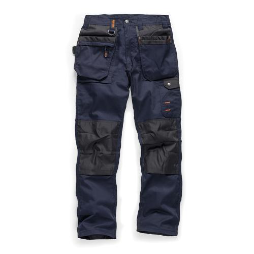 Scruffs Arbeitshose „Worker Plus“, marineblau Größe 25 kurz