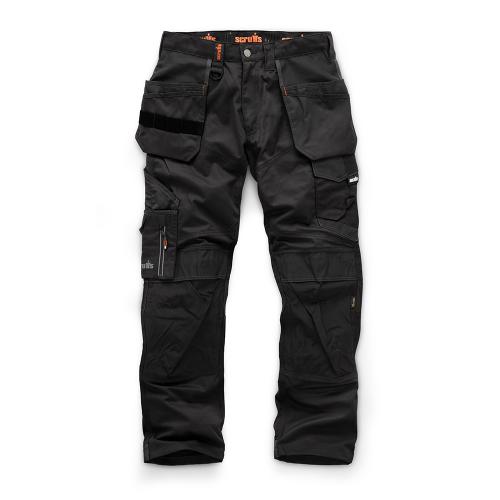 Scruffs Arbeitshose mit Holstertaschen„Trade“, schwarz Größe 52 regulär