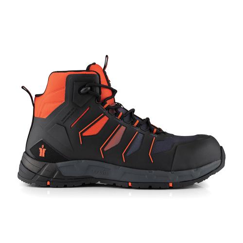 Scruffs Sicherheitsstiefel „Glide“, schwarz/orange Größe 42 (8)