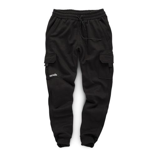 Scruffs Jogginghose, figurbetont, schwarz Größe S
