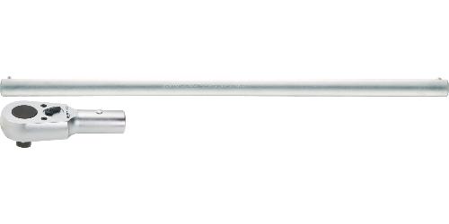 HAZET Umschalt-Knarrenkopf ∙ mit Drehstange 1016/2 ∙ 3/4 Zoll (20 mm) Vierkant massiv ∙ 2-teilig