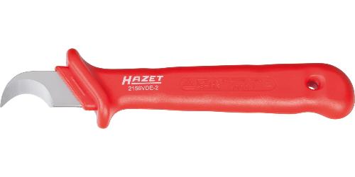 HAZET Kabel- und Abisoliermesser ∙ schutzisoliert 2156VDE-2 ∙ Länge: 180 mm