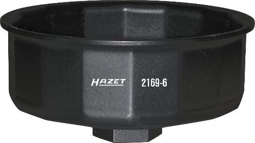HAZET lfilterschlssel 2169-6 1/2 Zoll (12,5 mm) Vierkant hohl Auen 16-kant Profil SW 86 mm