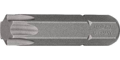 HAZET Bit 2224-T50 ∙ 5/16 Zoll (8 mm) Sechskant massiv ∙ Innen TORX® Profil ∙ SW T50