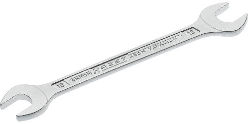 HAZET Doppel-Maulschlüssel 450N-16X18 ∙ Außen Sechskant Profil ∙ SW 16 x 18 mm