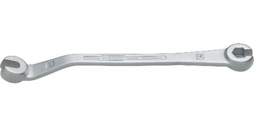 HAZET Bremsleitungsschlüssel ∙ offen 612N-11 ∙ Außen Sechskant Profil ∙ SW 11 mm