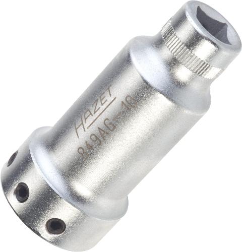 HAZET Halter 849AG-10 ∙ 3/8 Zoll (10 mm) Vierkant hohl ∙ Länge: 68 mm