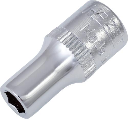 HAZET Steckschlüsseleinsatz 850A-3/16 ∙ 1/4 Zoll (6,3 mm) Vierkant hohl ∙ Außen Sechskant-Tractionsprofil ∙ SW <sup>3</sup>⁄<sub>16</sub>″