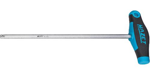 HAZET Steckgriff mit T-Griff 866-10 ∙ 1/4 Zoll (6,3 mm) Vierkant massiv ∙ 295 mm