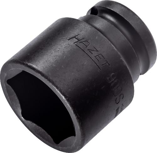 HAZET Schlag-, Maschinenschrauber Steckschlüsseleinsatz 900S-27 ∙ 1/2 Zoll (12,5 mm) Vierkant hohl ∙ Außen Sechskant-Tractionsprofil ∙ SW 27 mm