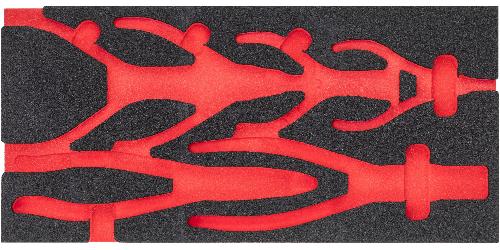 VIGOR Weichschaumeinlage ∙ leer ∙ V4999N-L ∙ L x B x H: 393 mm x 188 mm x 35 mm