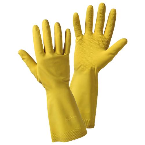 Leipold + Döhle Industrie-Haushaltshandschuh Naturlatex-Haushaltshandschuh Größe M