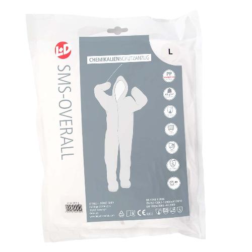 Leipold + Döhle SMS-Overall Weiß Größe L