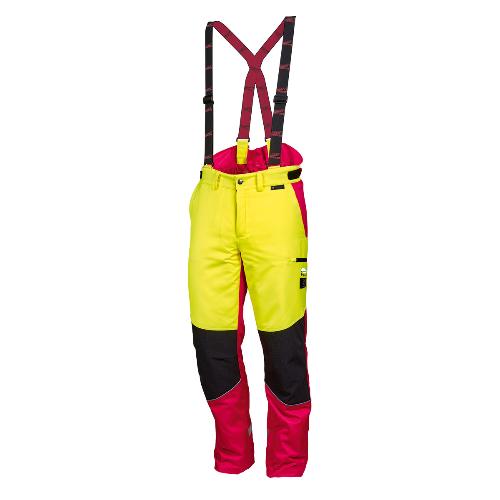 Leipold + Döhle Forstschutz-Hose Komfort neongelb/rot Größe 62
