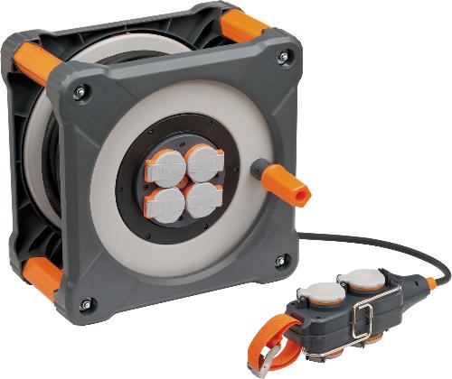 brennenstuhl professionalLINE Kabeltrommel mit Powerblock KC 3100 IP44 33+5m H07RN-F 3G1,5