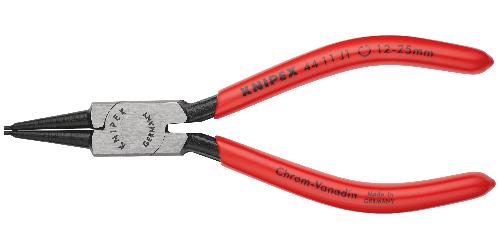 KNIPEX 44 11 J1 Sicherungsringzange für Innenringe in Bohrungen mit Kunststoff überzogen schwarz atramentiert 140 mm