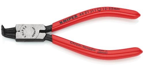 KNIPEX 44 21 J11 Sicherungsringzange für Innenringe in Bohrungen mit Kunststoff überzogen schwarz atramentiert 130 mm