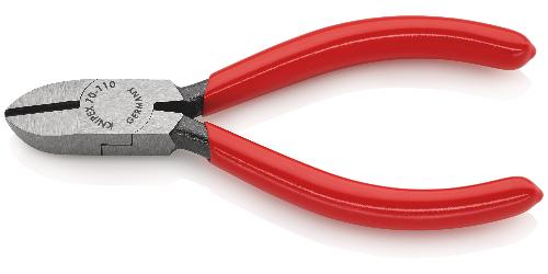 KNIPEX 70 01 110 Seitenschneider mit Kunststoff überzogen schwarz atramentiert 110 mm