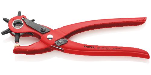 KNIPEX 90 70 220 EAN Revolverlochzange rot pulverbeschichtet 220 mm