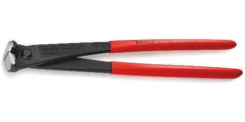 KNIPEX 99 11 300 Kraft-Monierzange hochübersetzt mit Kunststoff überzogen schwarz atramentiert 300 mm