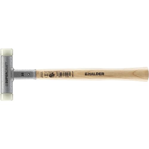 HALDER SUPERCRAFT-Schonhammer, mit schwingungsdämpfendem, ergonomisch geformtem und lackiertem Hickorystiel | D=25 mm | 3366.025