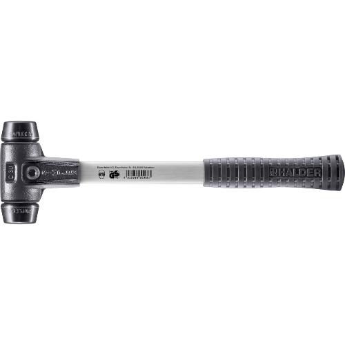 HALDER SIMPLEX-Schonhammer, Gummikomposition; mit verstärktem Tempergussgehäuse und Fiberglasstiel | D=30 mm | 3702.030