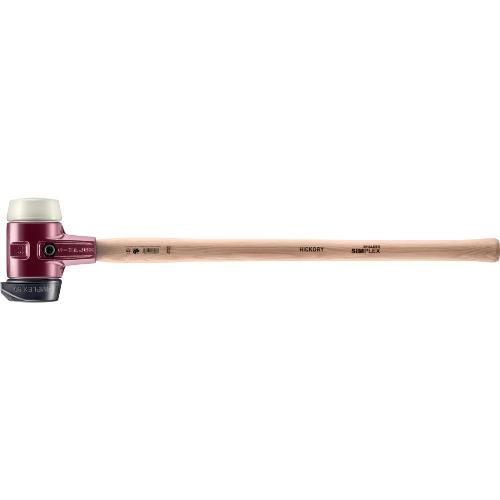 HALDER SIMPLEX-Vorschlaghammer, Gummikomposition, mit Standfuß / Nylon; mit Tempergussgehäuse und Hickorystiel | D=80 mm | 3028.281