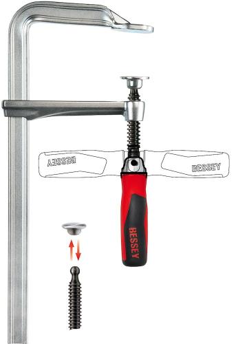 BESSEY Original Ganzstahl-Schraubzwinge GZ mit Klappgriff