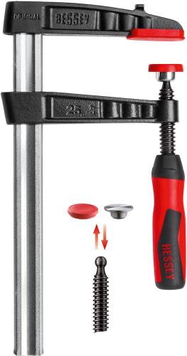 BESSEY Original Temperguss-Schraubzwinge TG mit 2-Komponenten-Kunststoffgriff