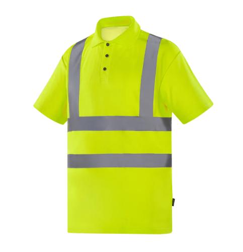 WERKVIS BRISTOL Hi-Vis Kurzarm-POLO Gelb Größe: 4XL